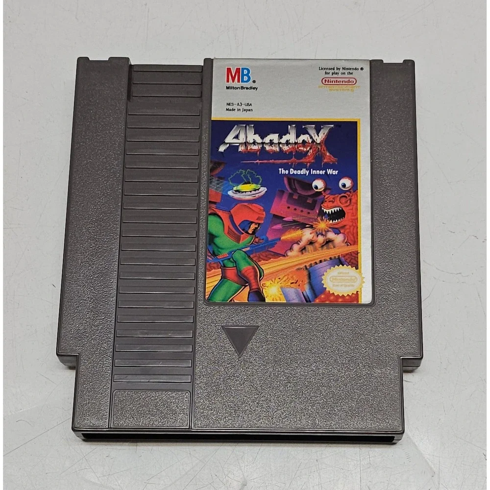 Abadox The Deadly Inner War Nintendo NES Milton Bradley NES-A3-USA Cartridge